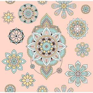 Papel-de-Parede-Mandala-Rosa